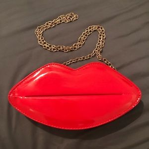 EUC Lips Crossbody Purse Bag